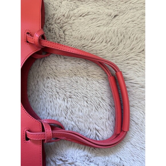 NWOT NEIMAN MARCUS Exclusive Faux Leather Tote Bag Red Holiday Colourful - Picture 6 of 11